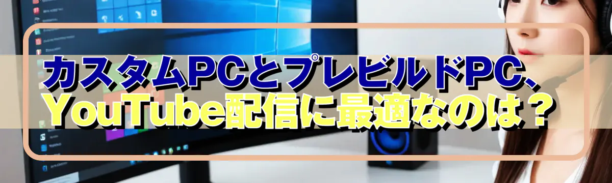 カスタムPCとプレビルドPC、YouTube配信に最適なのは？