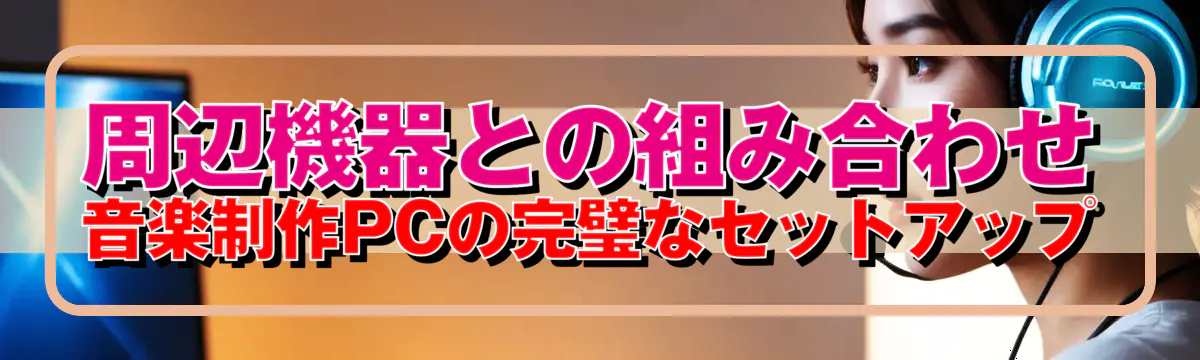 周辺機器との組み合わせ 音楽制作PCの完璧なセットアップ
