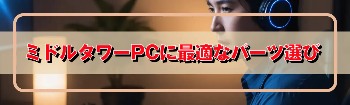 ミドルタワーPCに最適なパーツ選び