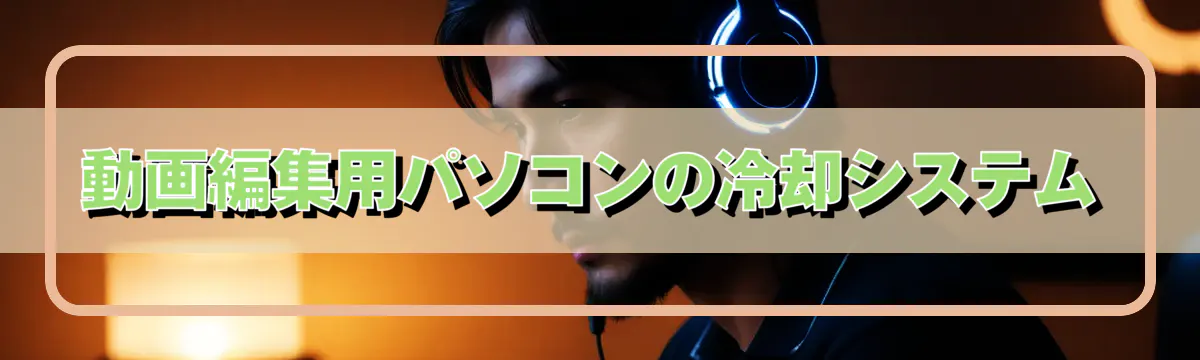 動画編集用パソコンの冷却システム