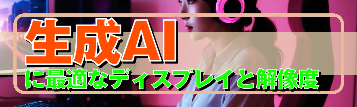 生成AIに最適なディスプレイと解像度