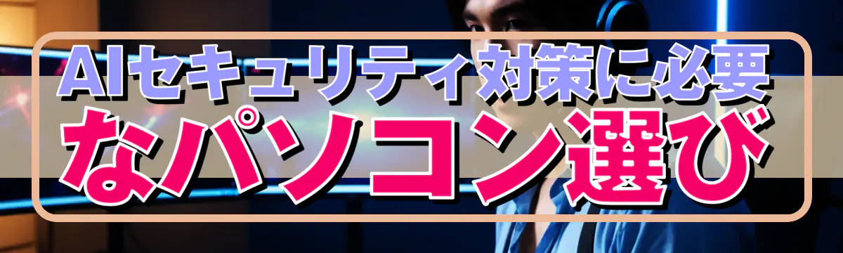 AIセキュリティ対策に必要なパソコン選び
