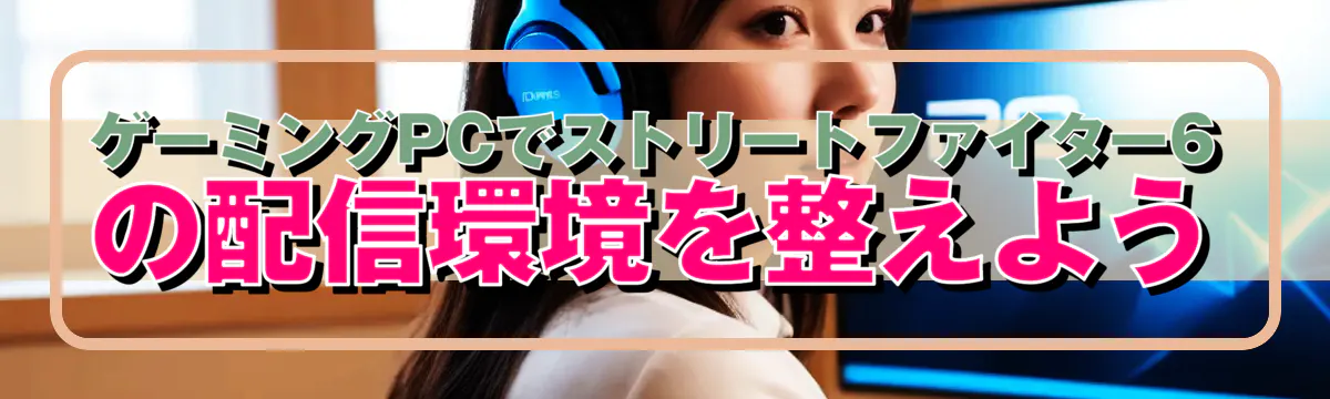 ゲーミングPCでストリートファイター6の配信環境を整えよう