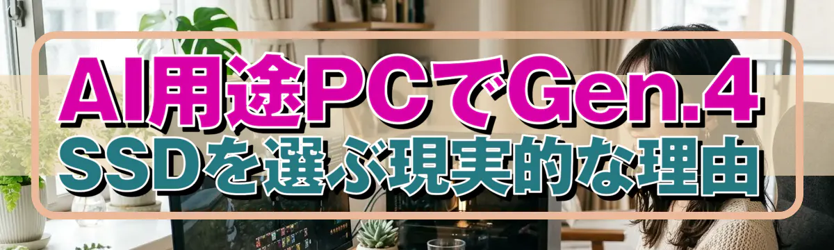 AI用途PCでGen.4 SSDを選ぶ現実的な理由