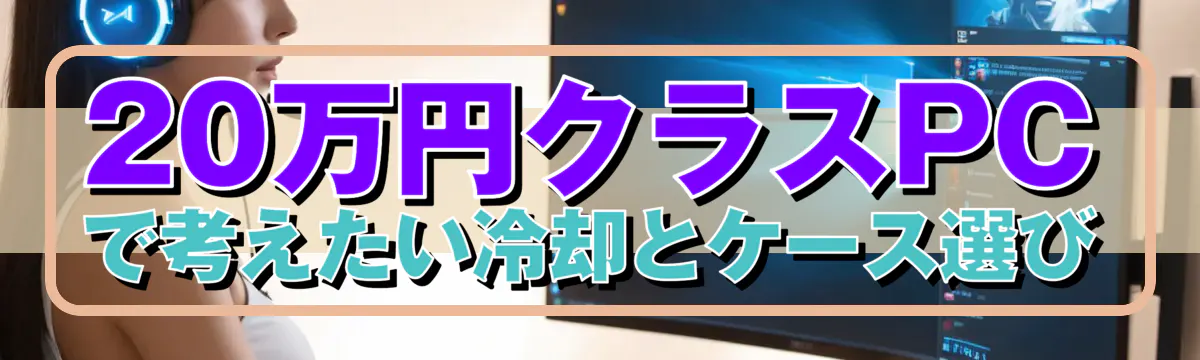 20万円クラスPCで考えたい冷却とケース選び