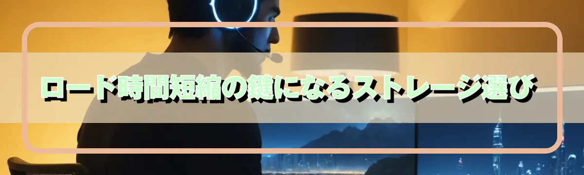 ロード時間短縮の鍵になるストレージ選び