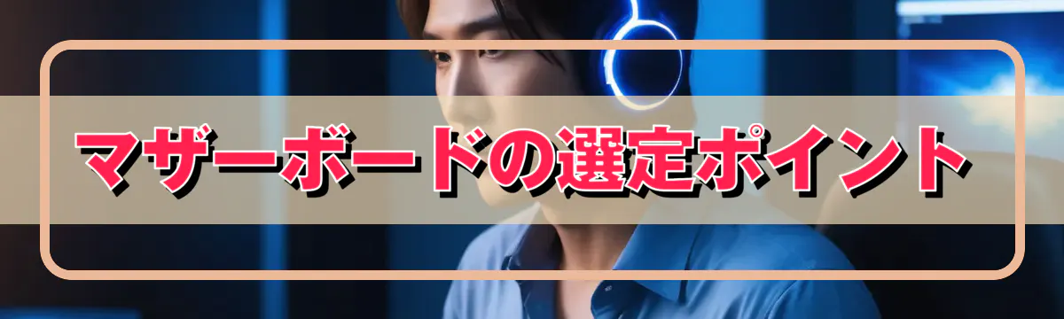 マザーボードの選定ポイント