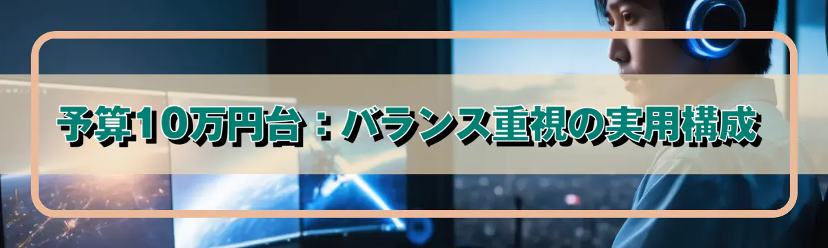 予算10万円台：バランス重視の実用構成