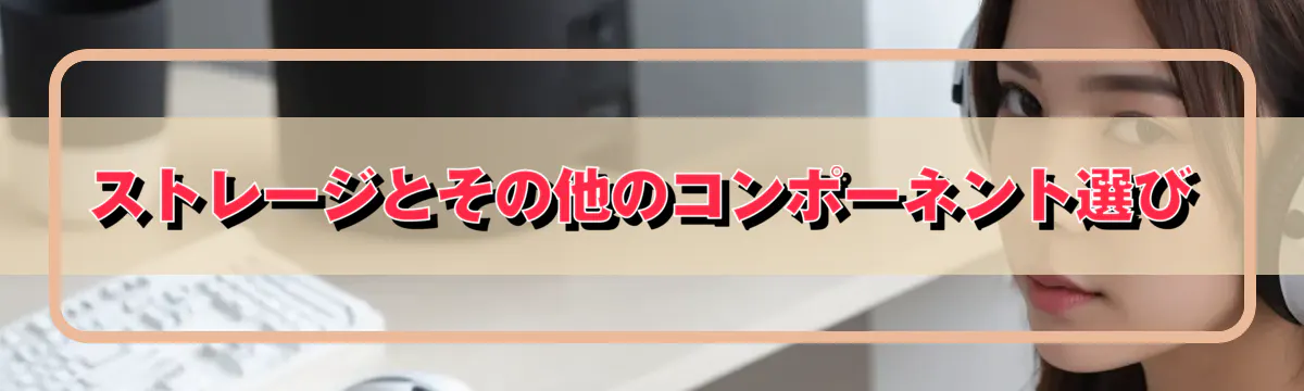 ストレージとその他のコンポーネント選び