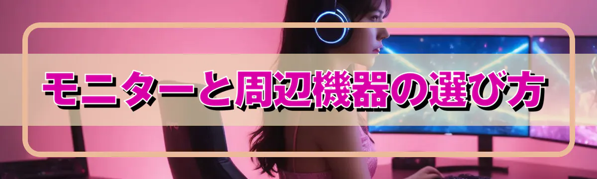 モニターと周辺機器の選び方
