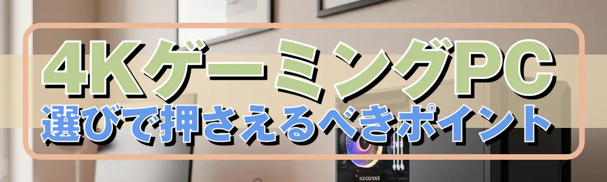 4KゲーミングPC選びで押さえるべきポイント