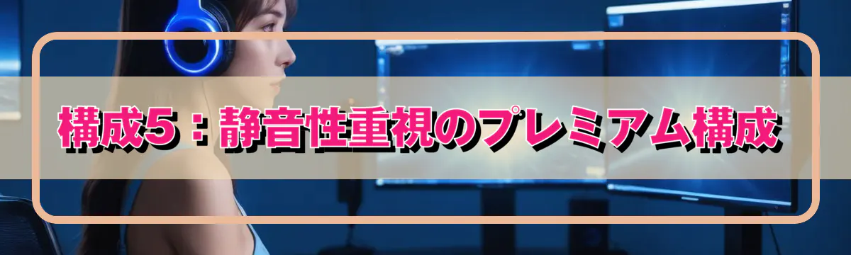 構成5：静音性重視のプレミアム構成