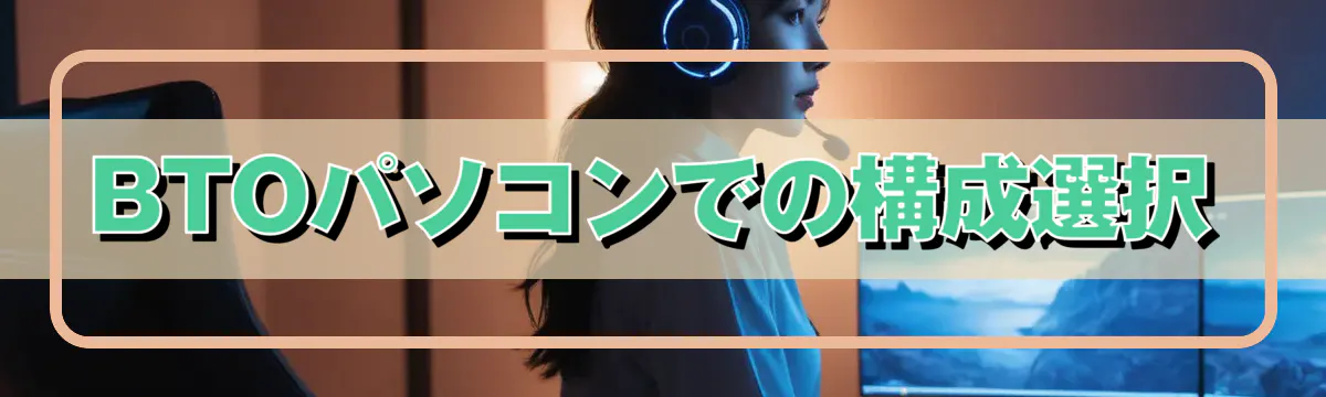 BTOパソコンでの構成選択