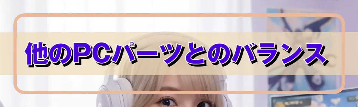 他のPCパーツとのバランス