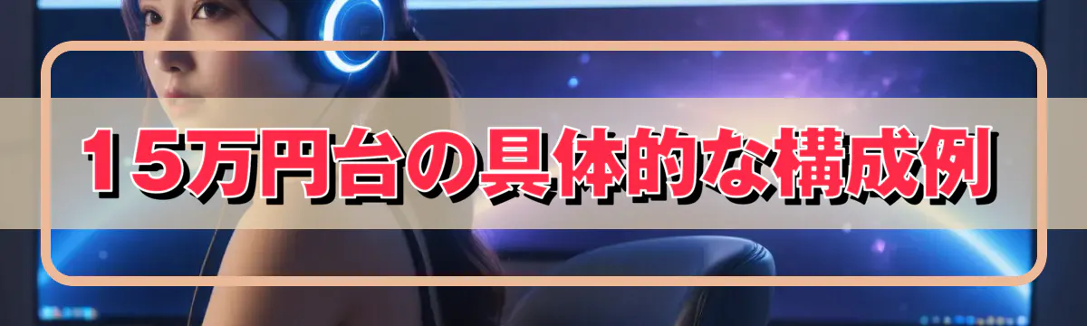 15万円台の具体的な構成例