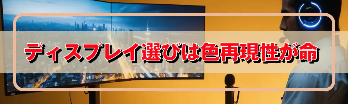 ディスプレイ選びは色再現性が命