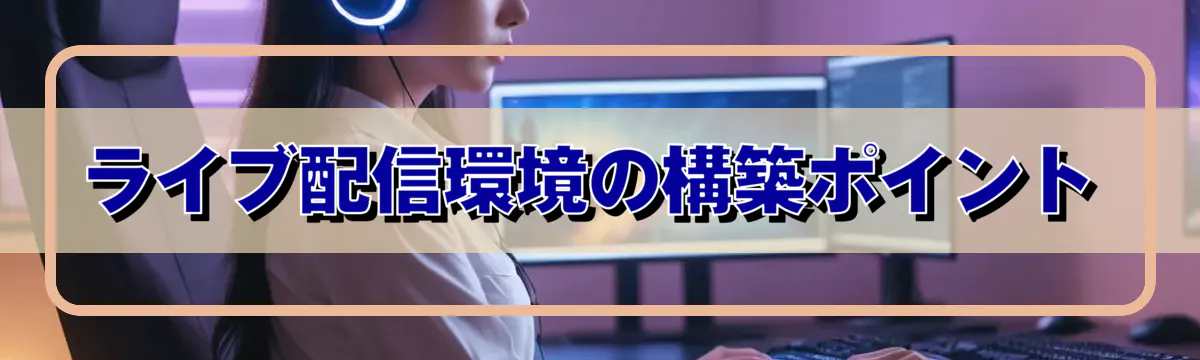 ライブ配信環境の構築ポイント