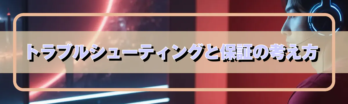 トラブルシューティングと保証の考え方