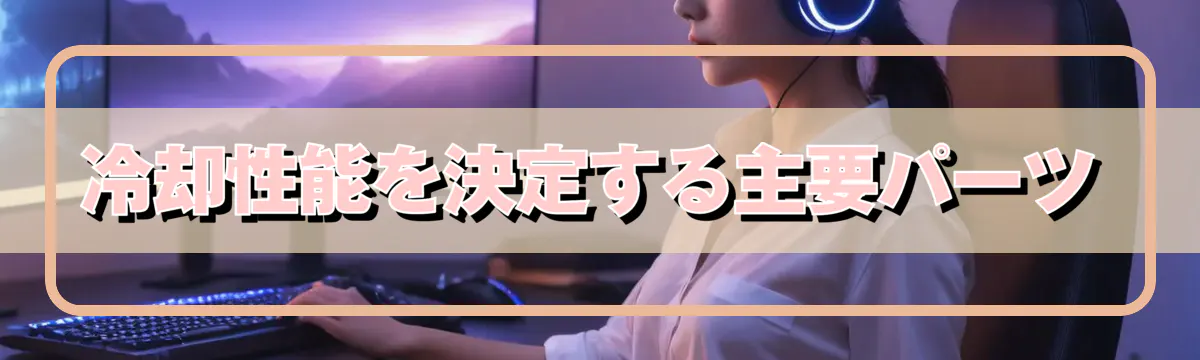 冷却性能を決定する主要パーツ