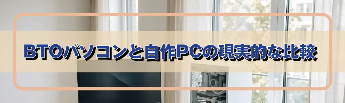 BTOパソコンと自作PCの現実的な比較