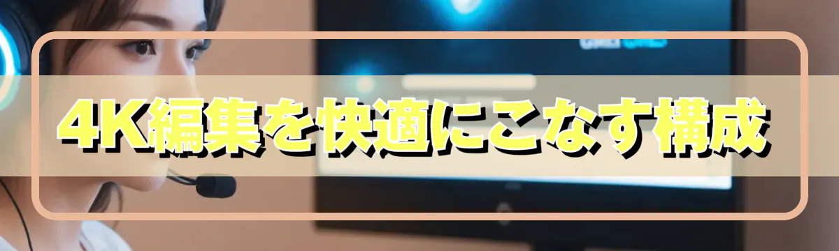 4K編集を快適にこなす構成