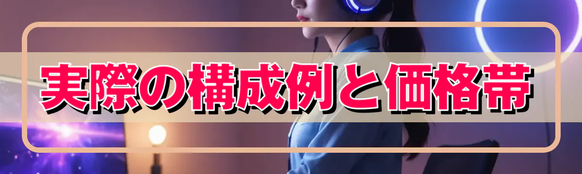 実際の構成例と価格帯