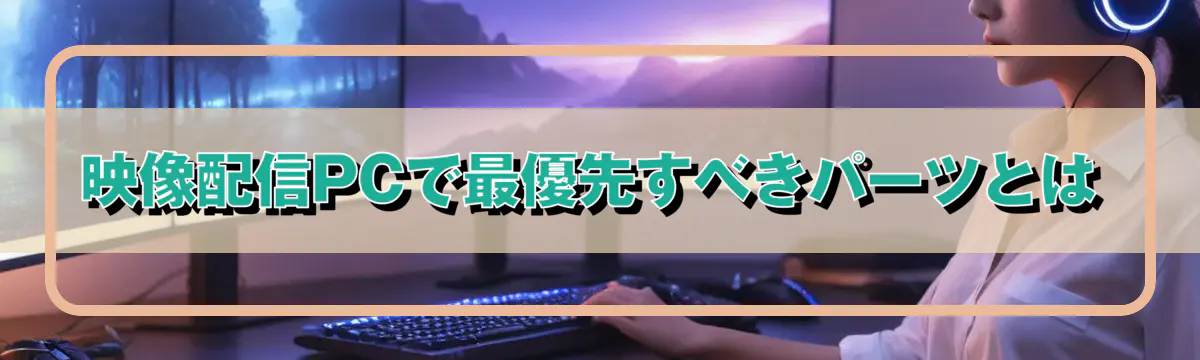 映像配信PCで最優先すべきパーツとは