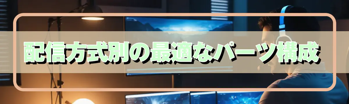 配信方式別の最適なパーツ構成