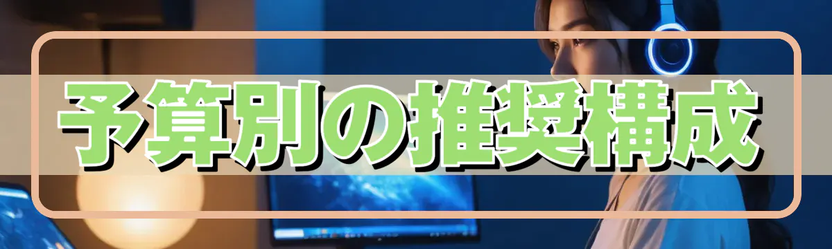 予算別の推奨構成