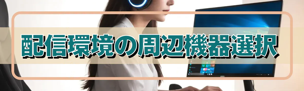 配信環境の周辺機器選択