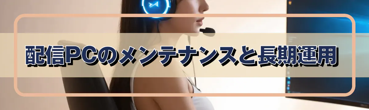 配信PCのメンテナンスと長期運用