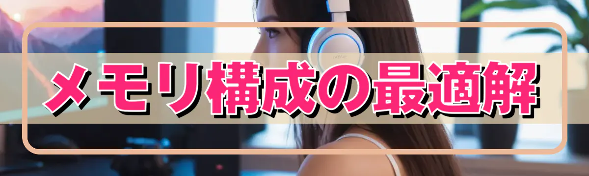 メモリ構成の最適解