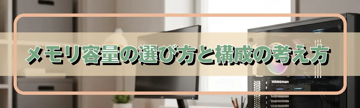 メモリ容量の選び方と構成の考え方