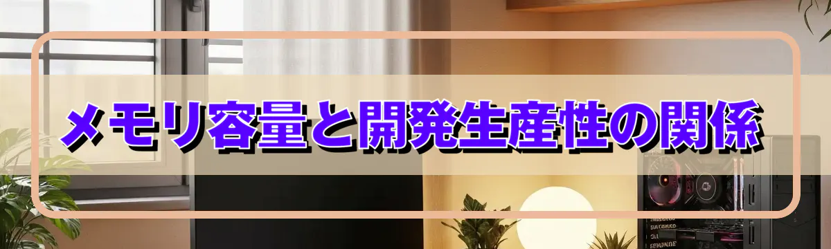 メモリ容量と開発生産性の関係
