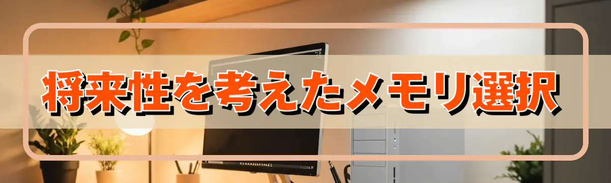 将来性を考えたメモリ選択