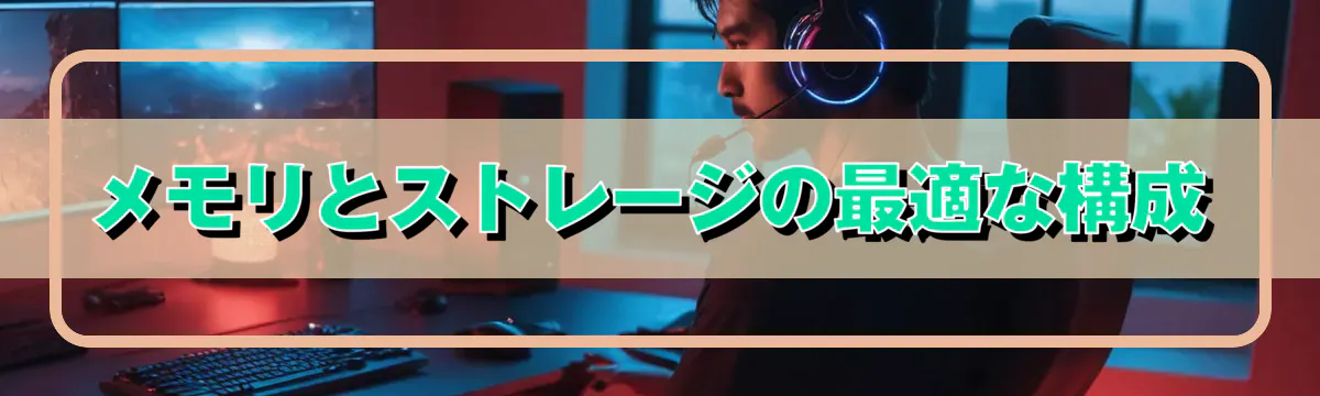 メモリとストレージの最適な構成