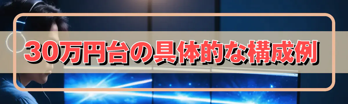 30万円台の具体的な構成例