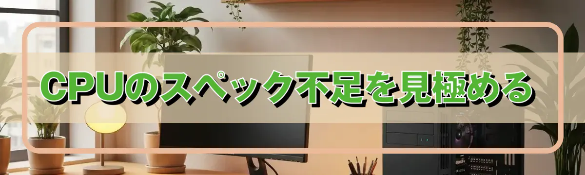CPUのスペック不足を見極める