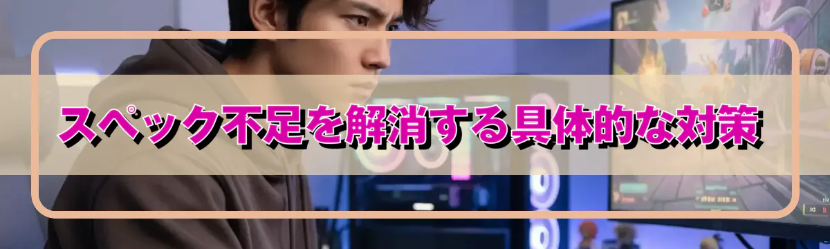 スペック不足を解消する具体的な対策