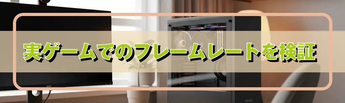 実ゲームでのフレームレートを検証