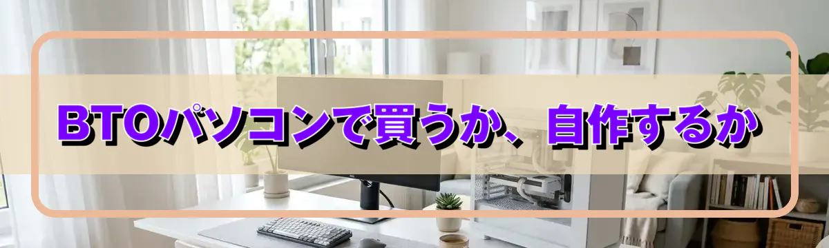 BTOパソコンで買うか、自作するか