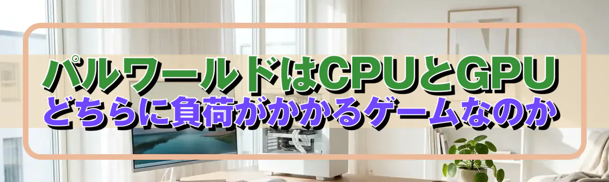 パルワールドはCPUとGPUどちらに負荷がかかるゲームなのか