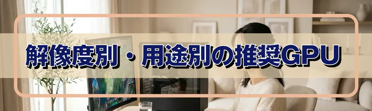解像度別・用途別の推奨GPU