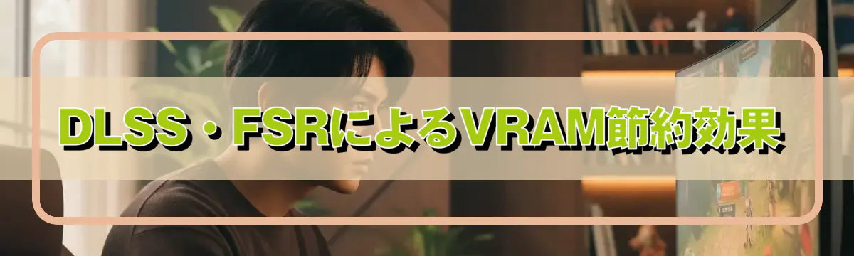 DLSS・FSRによるVRAM節約効果