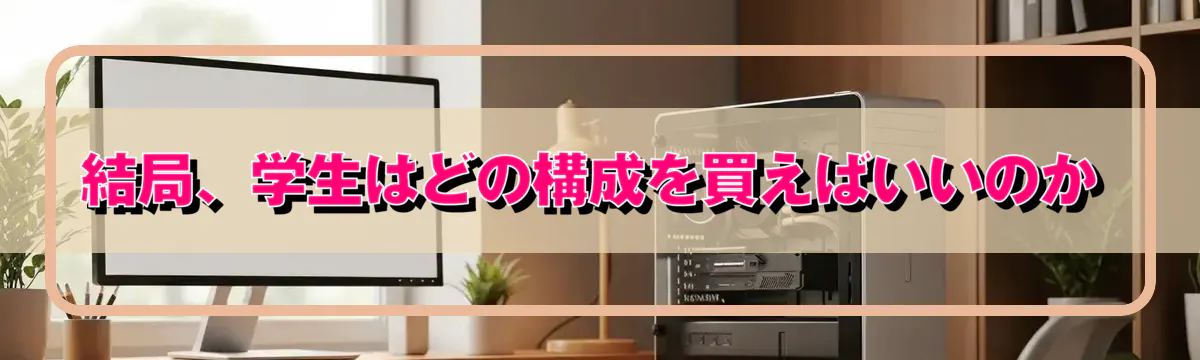 結局、学生はどの構成を買えばいいのか