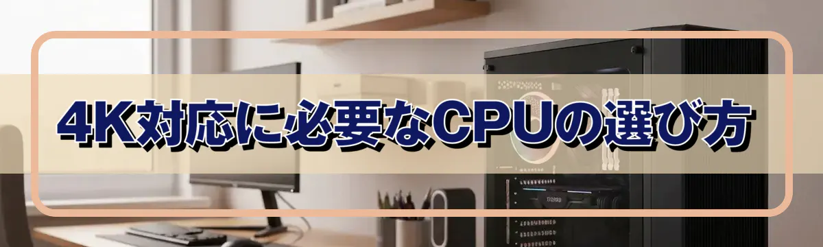 4K対応に必要なCPUの選び方
