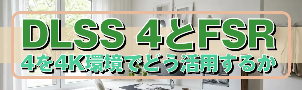 DLSS 4とFSR 4を4K環境でどう活用するか