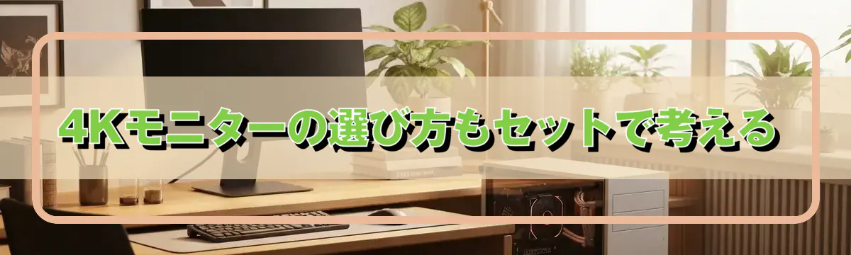 4Kモニターの選び方もセットで考える