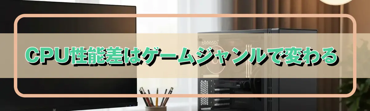 CPU性能差はゲームジャンルで変わる