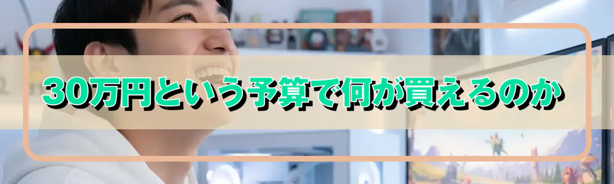 30万円という予算で何が買えるのか